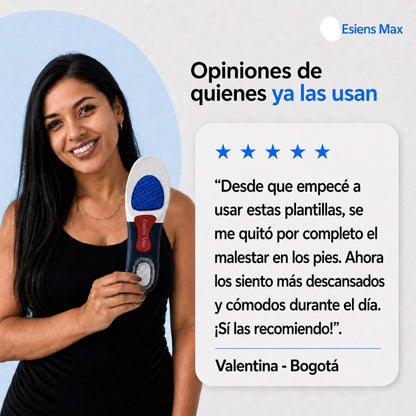 Plantillas Esiens Max - Alivio y Confort Diario